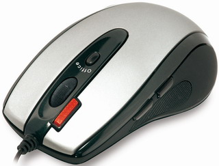 Počítačová myš A4tech EVO Glaser X6-70D,2xklik, USB, čierno-strieborná A4TMYS10258