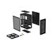 Počítačová skříň Genesis DIAXID 605 ARGB. MIDI. USB-C. černá/Midi Tower/Transpar./Černá NPC-2172
