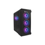 Počítačová skříň Genesis IRID 503 ARGB MICRO (USB 3.0), 4x 120m ventilátory ARGB ovládané z MB Z29316 NPC-1559