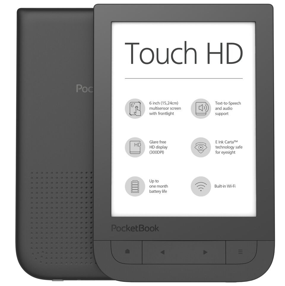 POCKETBOOK e-book reader 631 Touch HD/ 8GB/ 6"/ Wi-Fi/ micro USB/ čeština/ černá PB631-E-WW
