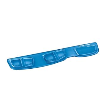 Podložka pod klávesnicu Fellowes Health-V Crystal, ergonomická, gélová, modrá, 46.6x8.6 cm, 1.6 cm, FELFERGWPADKEYBHB
