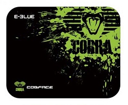 Podložka pod myš, Cobra M, herná, čierno-zelená, 36.5x26.5cm, E-Blue EMP005-M