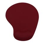 Podložka pod myš, ergonomická, gélová, mini, vínovo červená, Powerton
