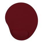 Podložka pod myš, ergonomická, gélová, vínovo červená, Powerton WPEPE4-R