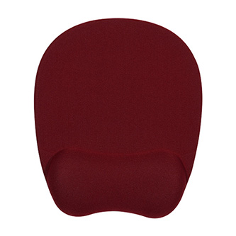 Podložka pod myš, ergonomická, pamäťová pěna, vínovo červená, Powerton WPEPE6-R