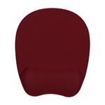 Podložka pod myš, ergonomická, pamäťová pěna, vínovo červená, Powerton WPEPE6-R