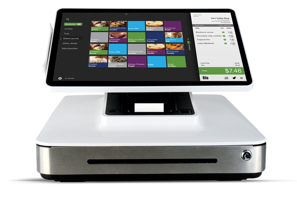 Pokladničný systém ELO PayPoint 13P2, 13,3",Win7 Pro,zásuvka,zák. displej,,1D skener,tiskárna E270176