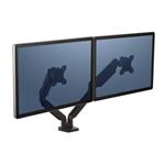 Polohovatelný držiak pre 2 monitory Platinum, 9 kg, svorka alebo prievlak, 27", 75x75/100x100, čier FELFERGARMPLAT2H