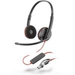 Poly Blackwire 3220 náhlavní souprava, USB-C/A adaptér, stereo 93S87AA