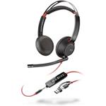 Poly Blackwire 5220 náhlavní souprava, 3.5 mm jack + USB-C/A adaptér, stereo 93S88AA