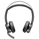 Poly Voyager Focus 2 MS Teams bezdrátová náhlavní souprava, USB-A/C adaptér, stereo, nabíjecí stojánek 9T9J6AA