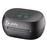 Poly Voyager Free 60+ UC Carbon Black Earbuds +BT700 USB-A Adapter +Touchscreen Charge Case 7Y8G3AA