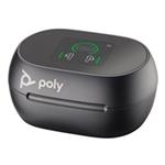 Poly Voyager Free 60+ UC M Carbon Black Earbuds +BT700 USB-A Adapter +Touchscreen Charge Case 7Y8G9AA