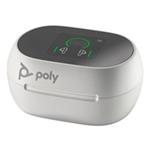 Poly Voyager Free 60+ UC M White Sand Earbuds +BT700 USB-C Adapter +Touchscreen Charge Case 7Y8G8AA