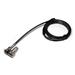 PORT CONNECT Bezpečnostní univerzální kabel, 2 klíče, stříbrná 3567049012342