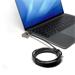 PORT CONNECT Bezpečnostní univerzální kabel, 2 klíče, stříbrná 3567049012342
