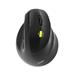 PORT CONNECT Ergo Shape, bezdrátová dobíjecí myš, USB-A/Bluetooth, 2.4GHz, pravoruká, 2400DPI, čern 3567049100070
