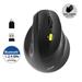 PORT CONNECT Ergo Shape, bezdrátová dobíjecí myš, USB-A/Bluetooth, 2.4GHz, pravoruká, 2400DPI, čern 3567049100070