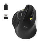 PORT CONNECT ERGONOMIC TRACKBALL, bezdrátová ergonomická myš, 2,4 Ghz &amp; Bluetooth®, USB-A/C, če 3567049007195
