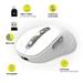 PORT CONNECT EXPERT, Bluetooth a 2,4GHz bezdrátová nabíjecí myš, USB-C, bílá 3567042031456