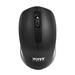 PORT CONNECT Wireless office, bezdrátová myš, USB-A/USB-C dongle, 2,4Ghz, 1000DPI, černá 3567049005085