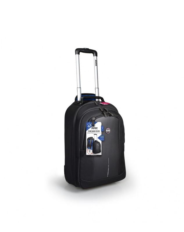 PORT DESIGNS CHICAGO EVO BACKPACK TROLLEY na 15,6’’ notebook a 10,1" tablet, černý 3567041702319