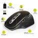 PORT dobíjecí myš s duálním bezdrátovým připojením, BT, 2,4 GHz, USB-A/C, černá 900716