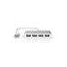 PORT USB HUB, 4x USB 2.0, šedý 900120