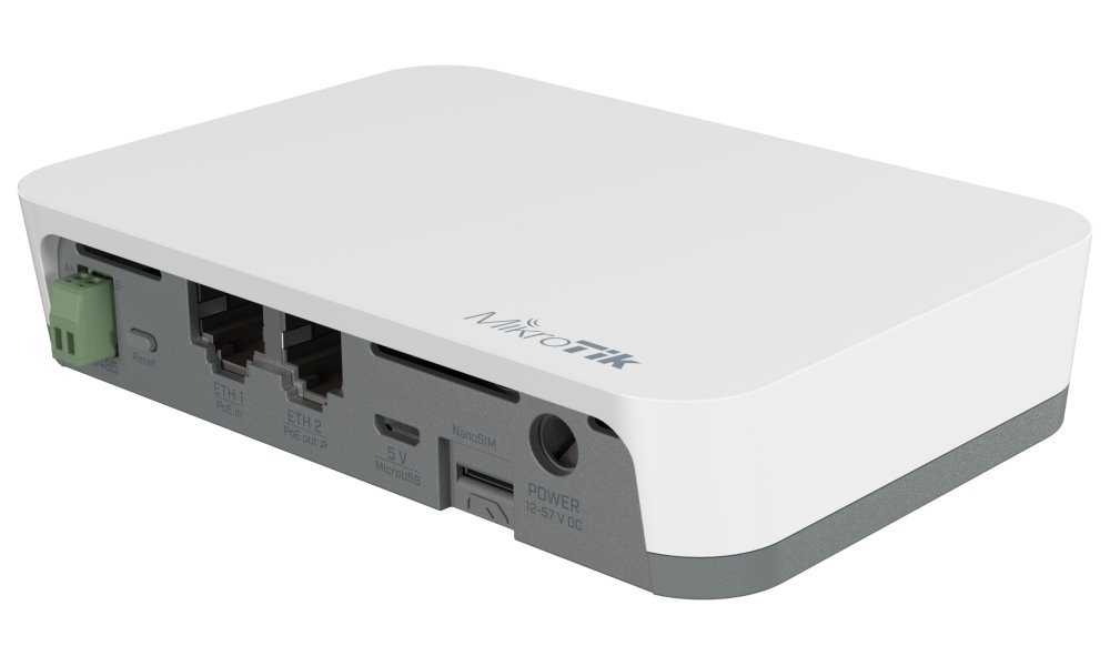 POUŽITÉ - MikroTik KNOT IoT Gateway CAT-M/NB, Bluetooth, 2x LAN, 1x SIM, microUSB, 2.4 GHz b/g/ RB924i-2nD-BT5&BG77-VYP