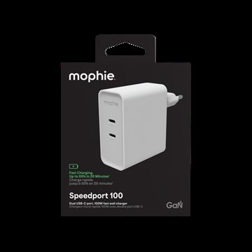 Power Adapter GaN USB-C Dual 100W White 409920002