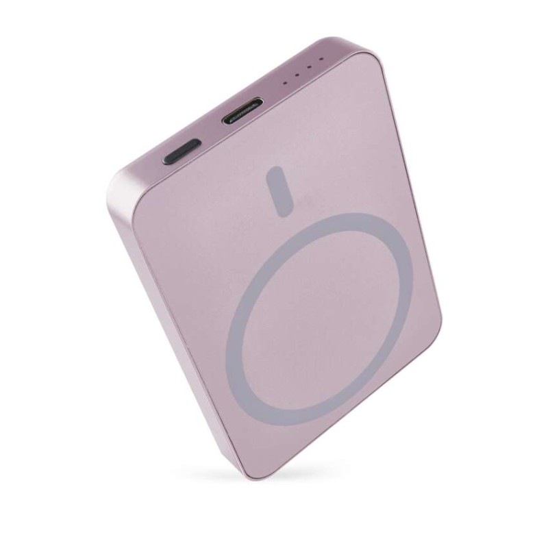 Power bank EMOS WI 522, 5 000 mAh, 20 W+Wireless, lososová B0555S