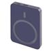 Power bank EMOS WI 522, 5 000 mAh, 20 W+Wireless, modrá B0555BL