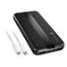 Power banka Natec TREVI SLIM Q V2 10000mAh, 2X USB-A 18W, 1X USB-C 20W, USB-C - USB0-C kabel, černá NPB-2294