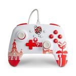 PowerA Enhanced Wired Controller for Nintendo Switch - Mario Red/White 1519186-02