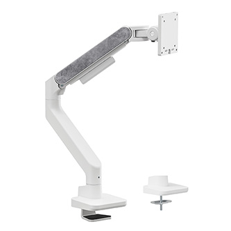 Powerton ERGO MONOA Polohovatelný držiak pre monitor, biely, 2-20KG, svorka, 17"- 49", 75x75/100x10 WPEMR5-W