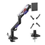 Powerton ERGO STRYNX Polohovatelný držiak pre monitor, bielo/čierna, 2-30KG, svorka, 24"- 57", 75x7 WPEMR4-BW