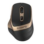 Powerton LIFE FLIXO Myš bezdrôtová, čierno-zlatá, 1600DPI WPM10GL