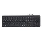 Powerton WPK102, US, klasická, drôtová (USB), čierna, tichá WPK102B US