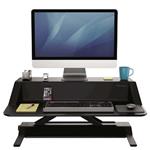 Pracovná stanica, Sit-Stand Lotus, čierna, plast-kov, Fellowes felfsitstandn