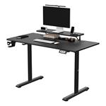 Pracovný stôl, elektricky nastaviteľná výška, 120X60 cm, 72-117 cm, HIGHLANDER BLACK, čierny, ULTRA UDESK-HG-BB
