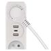Predlžovací kábel 1,4 m / 2 zásuvky+2×USB-A+1×USB-C / s vypínačom / biely / PVC / 1,5 mm2 8592920141144