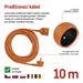 Predlžovací kábel 10 m / 1 zásuvka / oranžový / PVC / 250 V / 1,5 mm2 8592920154434