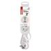Predlžovací kábel 2 m / 2 zásuvky+2×USB A+1×USB C / biely / PVC / 1 mm2 8592920129562