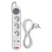 Predlžovací kábel 2 m / 3 zásuvky / s vypínačom / biely / 1×USB-A + 1×USB-C / 1,5 mm2 8592920132746
