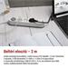 Predlžovací kábel 2 m / 3 zásuvky / s vypínačom / biely / 1×USB-A + 1×USB-C / 1,5 mm2 8592920132746