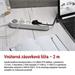 Predlžovací kábel 2 m / 3 zásuvky / s vypínačom / biely / 1×USB-A + 1×USB-C / 1,5 mm2 8592920132746