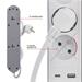 Predlžovací kábel 2 m / 3 zásuvky / s vypínačom / biely / 1×USB-A + 1×USB-C / 1,5 mm2 8592920132746