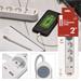 Predlžovací kábel 2 m / 3 zásuvky / s vypínačom / biely / 1×USB-A + 1×USB-C / 1,5 mm2 8592920132746