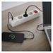 Predlžovací kábel 2 m / 3 zásuvky / s vypínačom / biely / 1×USB-A + 1×USB-C / 1,5 mm2 8592920132845