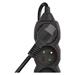 Predlžovací kábel 2 m / 5 zásuviek / čierny / PVC / 1 mm2 8592920116500